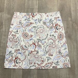 Womens NWOT Ann Taylor Factory Paisley Floral Boho Pencil Skirt